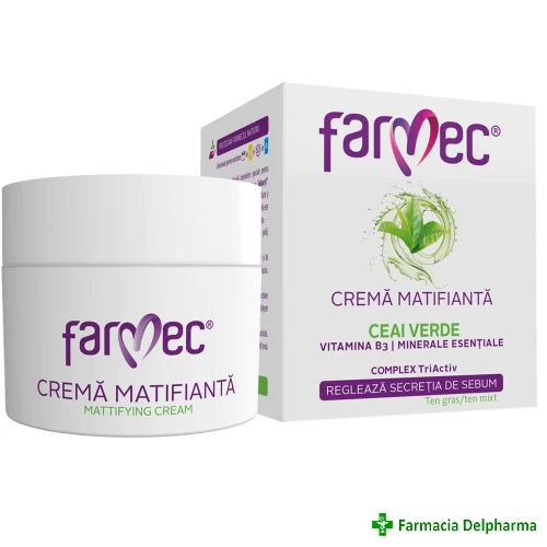 Crema matifianta cu ceai verde x 50 ml 620, Farmec